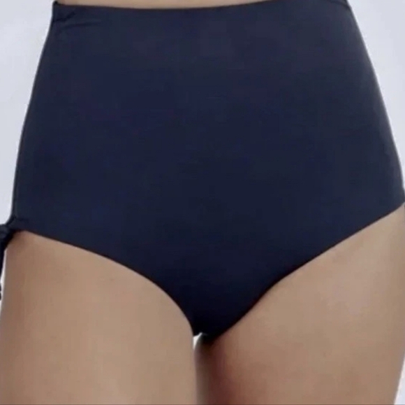 Spanx Navy Swim Bottoms Size 2x Beach Pool Summer Vacation High Rise Brief NWT - Picture 3 of 12